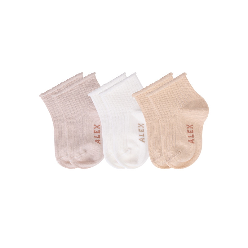 Նորածնի բամբակյա գուլպաներ 3 զույգ